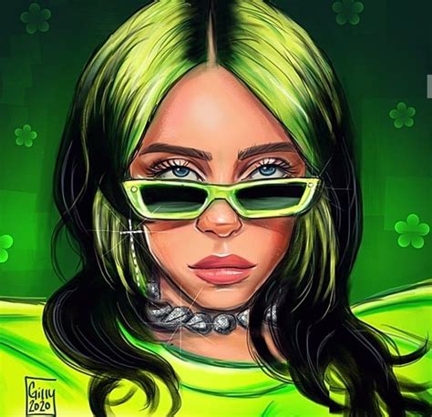 billie eilish cartoon